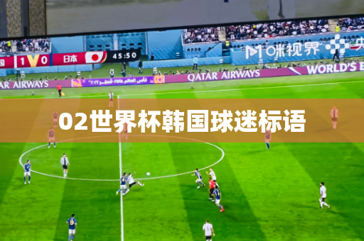02世界杯韩国球迷标语 02世界杯韩国球迷标语