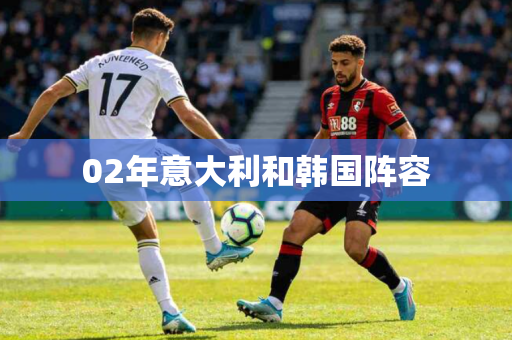 02年意大利和韩国阵容