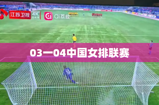 03一04中国女排联赛 03一04中国女排联赛