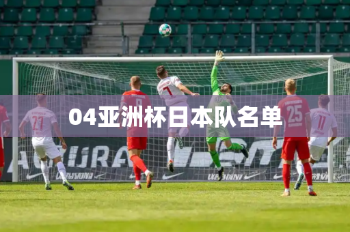 04亚洲杯日本队名单