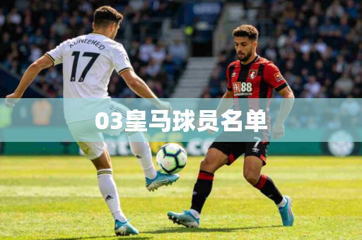 03皇马球员名单