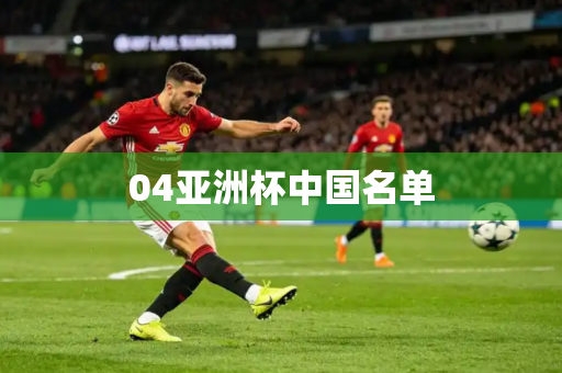 04亚洲杯中国名单