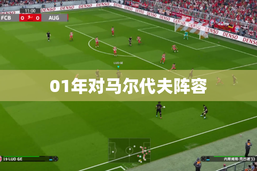 01年对马尔代夫阵容