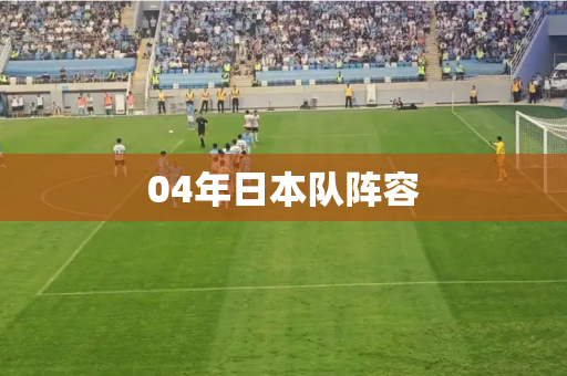 04年日本队阵容 04年日本队阵容