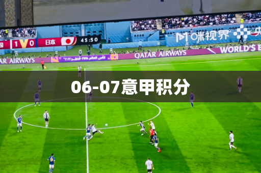 06-07意甲积分