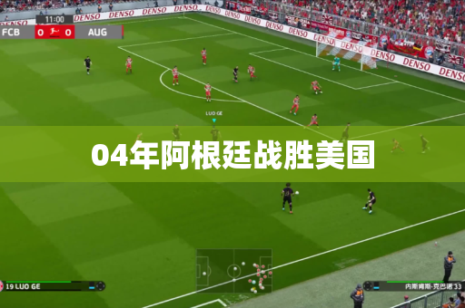 04年阿根廷战胜美国 04年阿根廷战胜美国