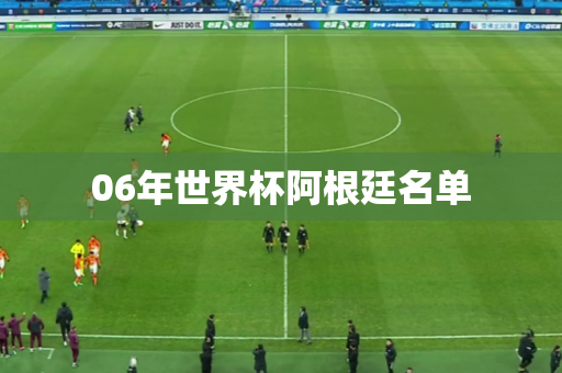 06年世界杯阿根廷名单