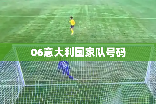 06意大利国家队号码 06意大利国家队号码