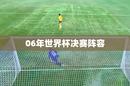 06年世界杯决赛阵容 06年世界杯决赛阵容