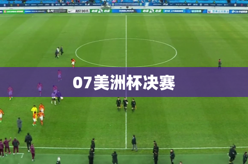 07美洲杯决赛