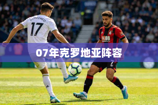 07年克罗地亚阵容
