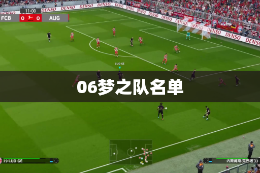 06梦之队名单