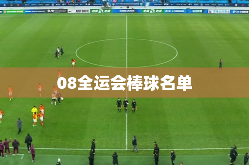 08全运会棒球名单
