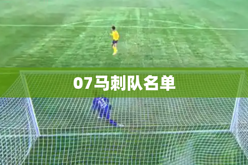 07马刺队名单
