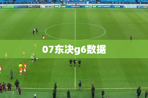 07东决g6数据