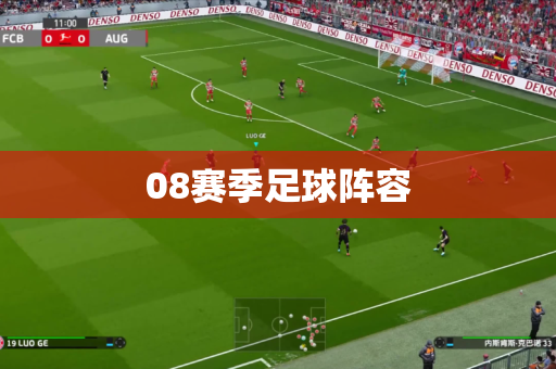 08赛季足球阵容