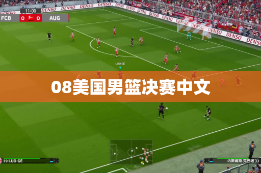 08美国男篮决赛中文