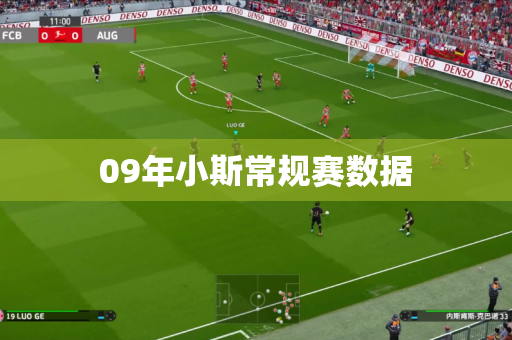 09年小斯常规赛数据