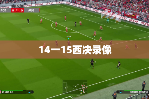 14一15西决录像