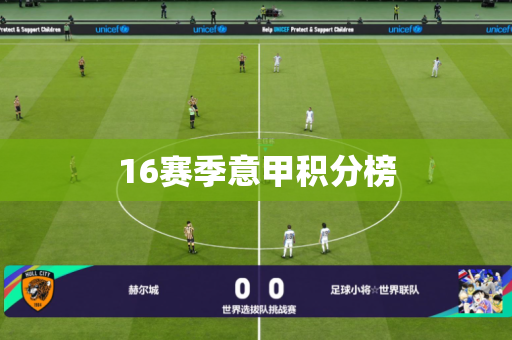 16赛季意甲积分榜