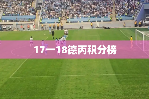 17一18德丙积分榜