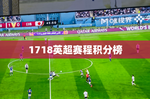1718英超赛程积分榜