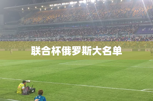 联合杯俄罗斯大名单