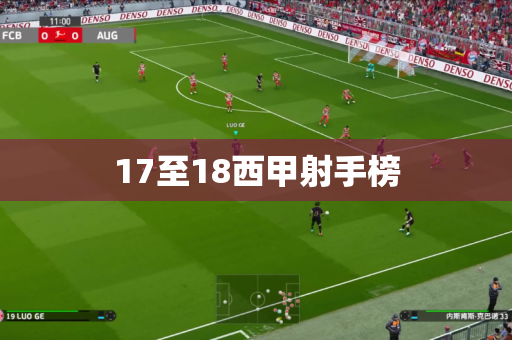 17至18西甲射手榜 17至18西甲射手榜