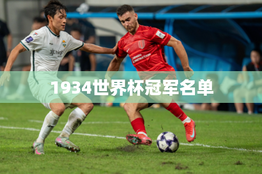 1934世界杯冠军名单