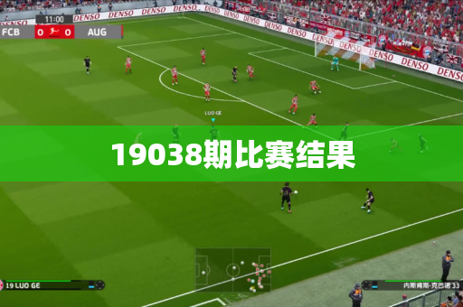 19038期比赛结果