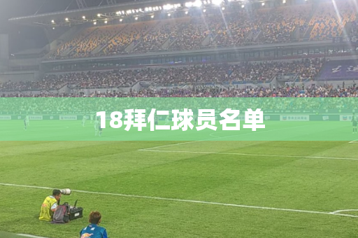 18拜仁球员名单