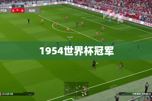 1954世界杯冠军