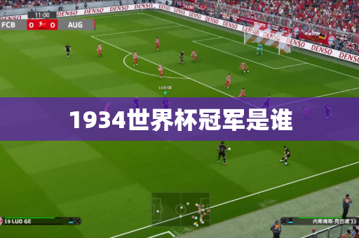 1934世界杯冠军是谁