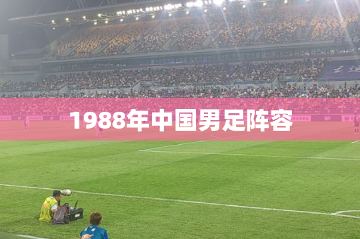 1988年中国男足阵容