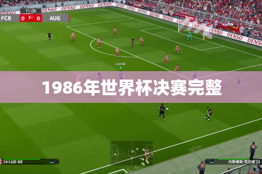 1986年世界杯决赛完整 1986年世界杯决赛完整
