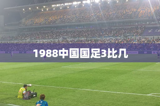 1988中国国足3比几