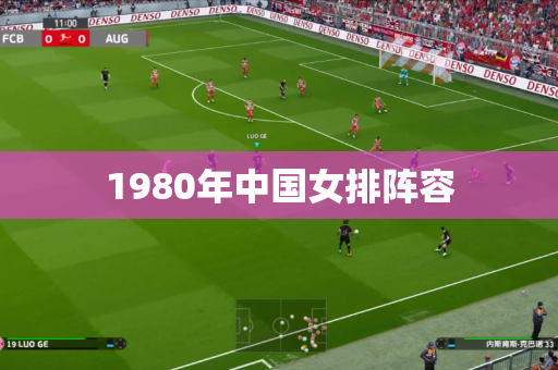 1980年中国女排阵容 1980年中国女排阵容