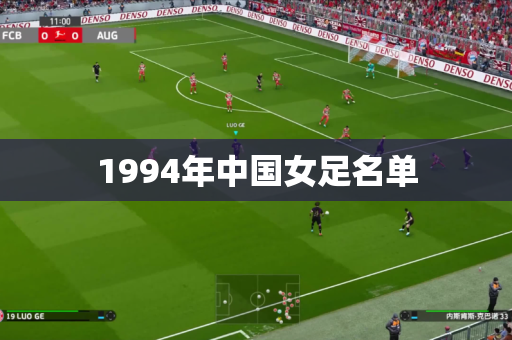 1994年中国女足名单 1994年中国女足名单