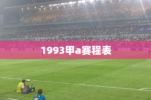 1993甲a赛程表