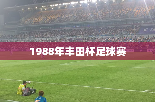 1988年丰田杯足球赛 1988年丰田杯足球赛