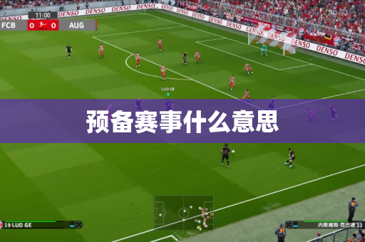 预备赛事什么意思
